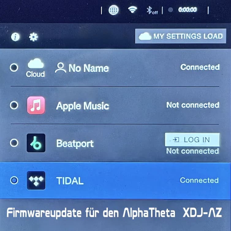 XDJ-AZ Firmware Update 1.30: Tidal, 4-Deck-Waveforms & Cloud-Power