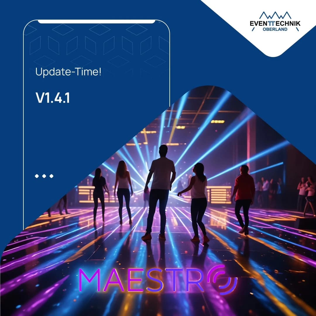 MaestroDMX Update v1.4.1 – Jetzt verfügbar!