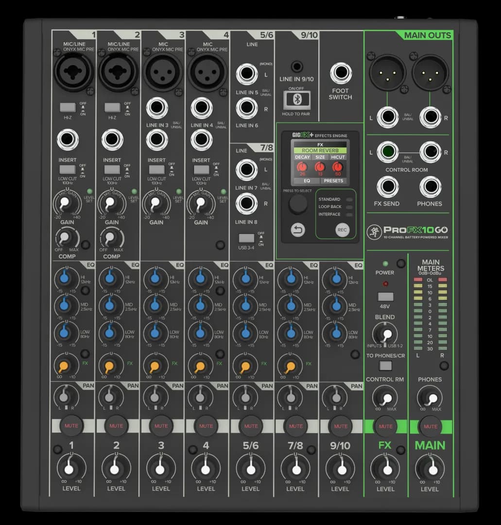 Neuer Akku Mixer ProFX10 GO von Mackie