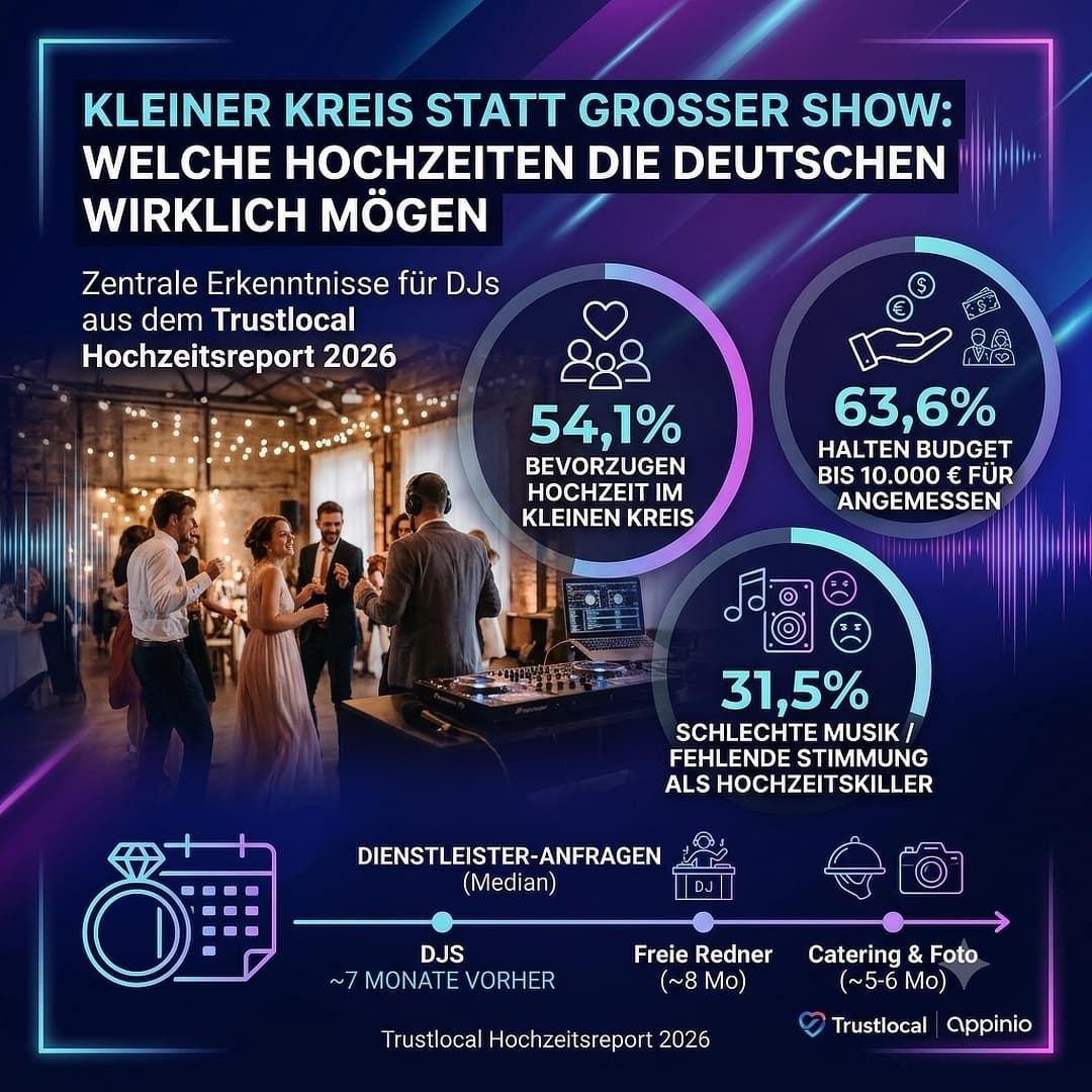 Kleiner Kreis statt großer Show – Trustlocal Hochzeitsreport