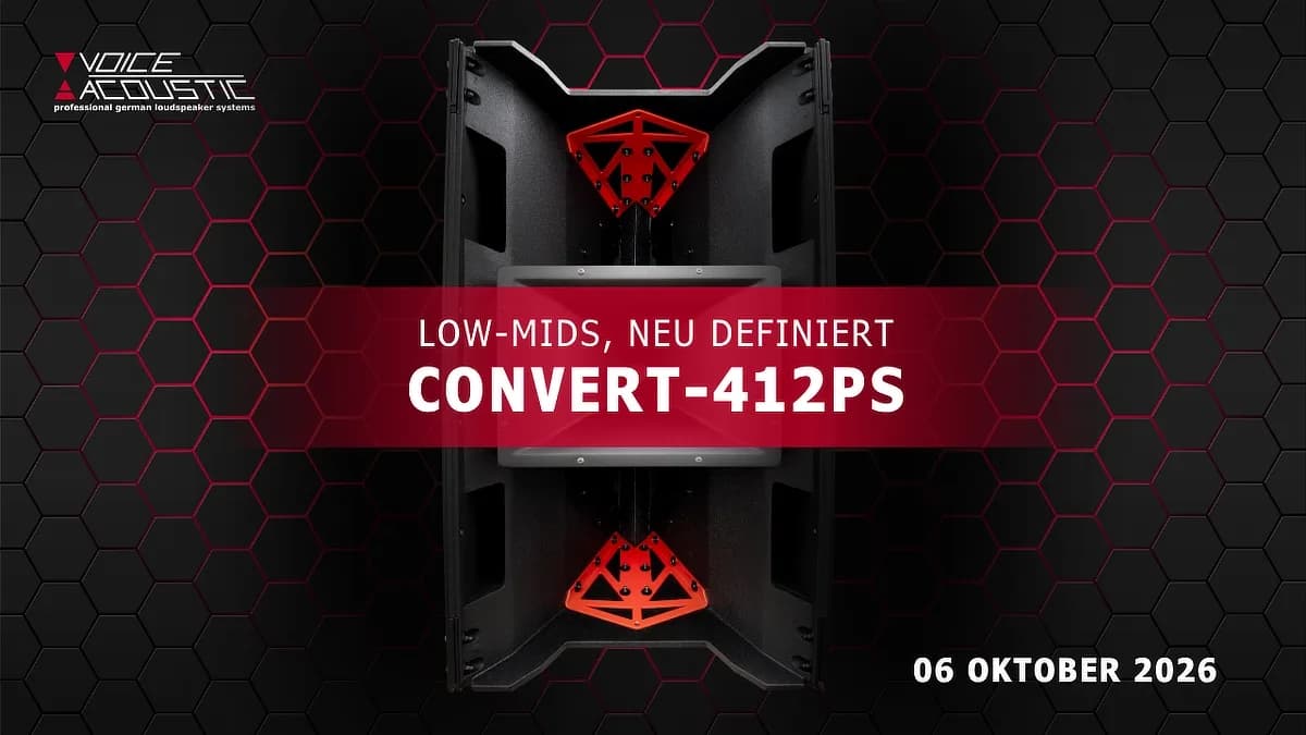 Low-Mids neu definiert: Warum der neue Voice-Acoustic Convert-412PS das nächste große Ding für Mobile DJs ist